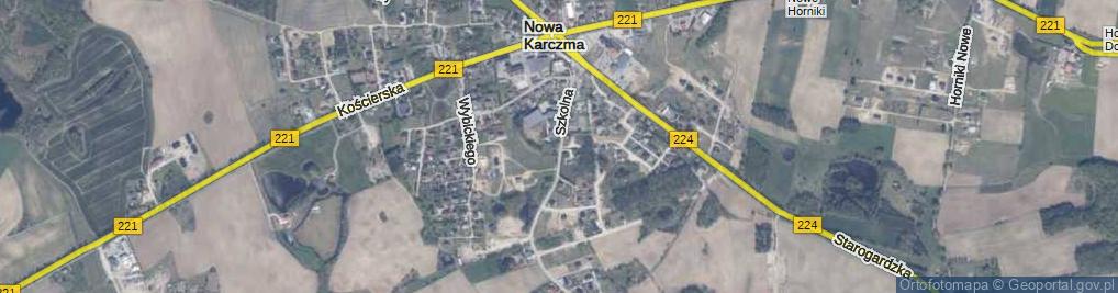 Zdjęcie satelitarne Szkolna ul.